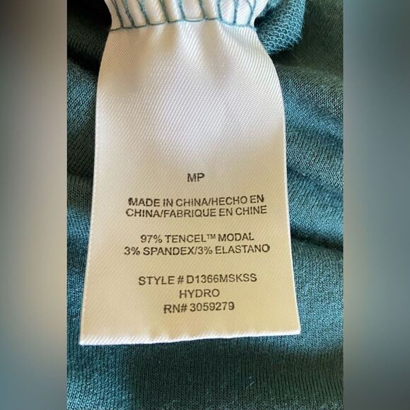 Thread & Supply women’s size medium teal green short sleeve athleisure dress - Picture 9 of 10